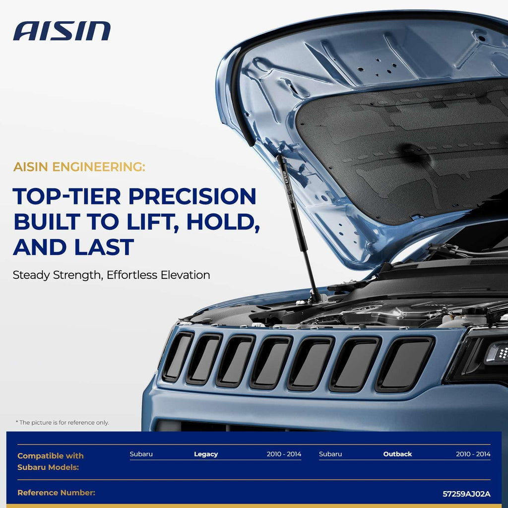AISIN AFTERMARKET GASF-01776 2Pcs Front Hood Lift Support Shock Strut