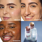 Revolution Glass Halo Highlighter Stick for Face & Body, Clear Glow