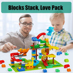 Dinosaur Marble Run, Building Blocks for Toddlers 3 4 5 6 7 8+
