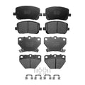 PM Auto Set of 8 Front-Rear Ceramic Brake Pad Replacement For 2003-2006 Pontiac Vibe Base GT