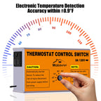 Attic Fan Thermostat Control, Plug & Play Socket Design, 2Pack