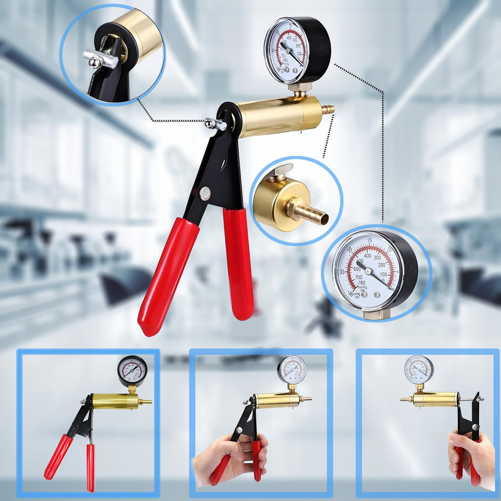 1000ml Vacuum Filtering Kit,Includes 1000mL Filtering Flask, Hand-held Vacuum Pump, 80mm Buchner Funnel,100 Pcs