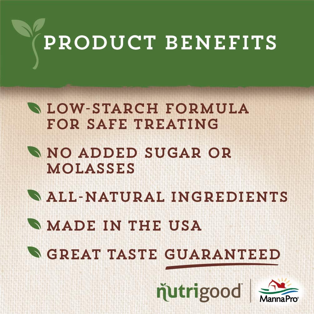 NutriGood Low-Sugar Apple Horse Treats, 4 lb Bag
