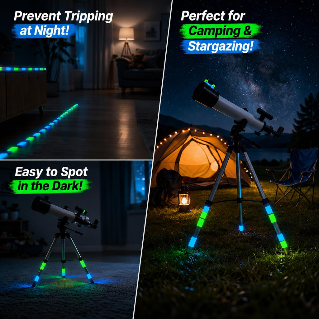 Glow in the Dark Tape 30 FT x 1 Inch, Luminous Tape for Safety and Decor