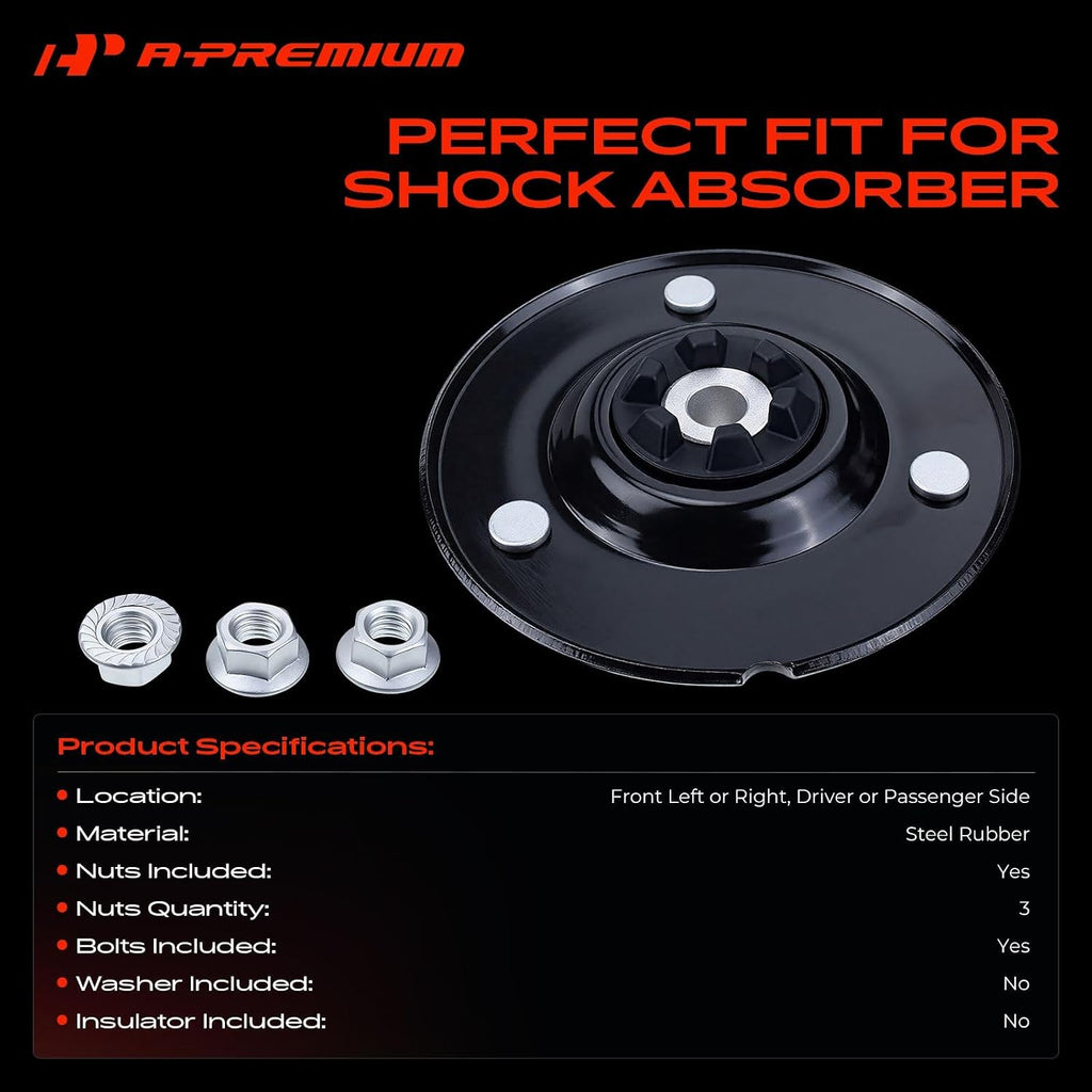 A-Premium Front Strut Mount Compatible with Chevrolet, GMC, Cadillac