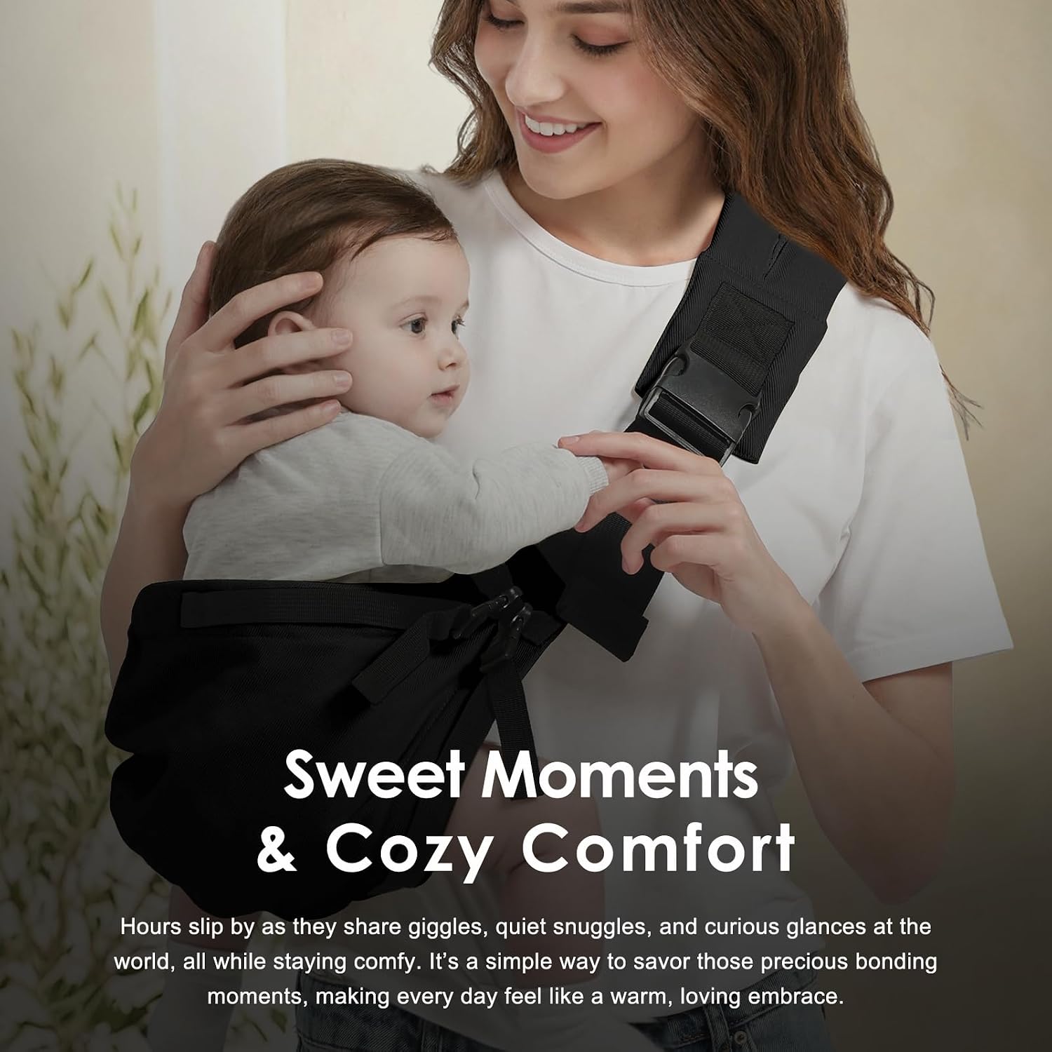 Toddler Carrier Sling Carry for 8-40lbs, Adjustable Baby Carrier Sling One Size Fit All, Hip Seat Newborn Baby