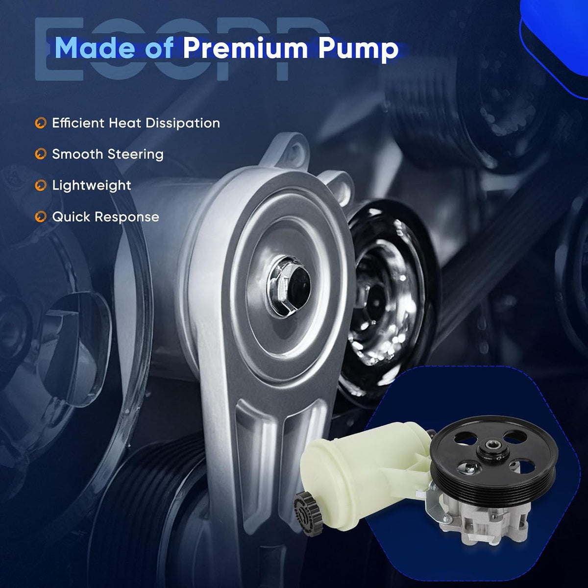 ECCPP Power Steering Pump For Ram 1500 2011-2012 V6 3.7L