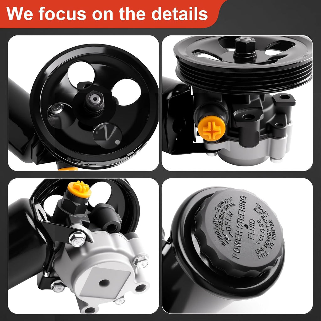 Power Steering Pump Assembly with Pulley for 1995-2004 Toyota Tacoma V6 3.4