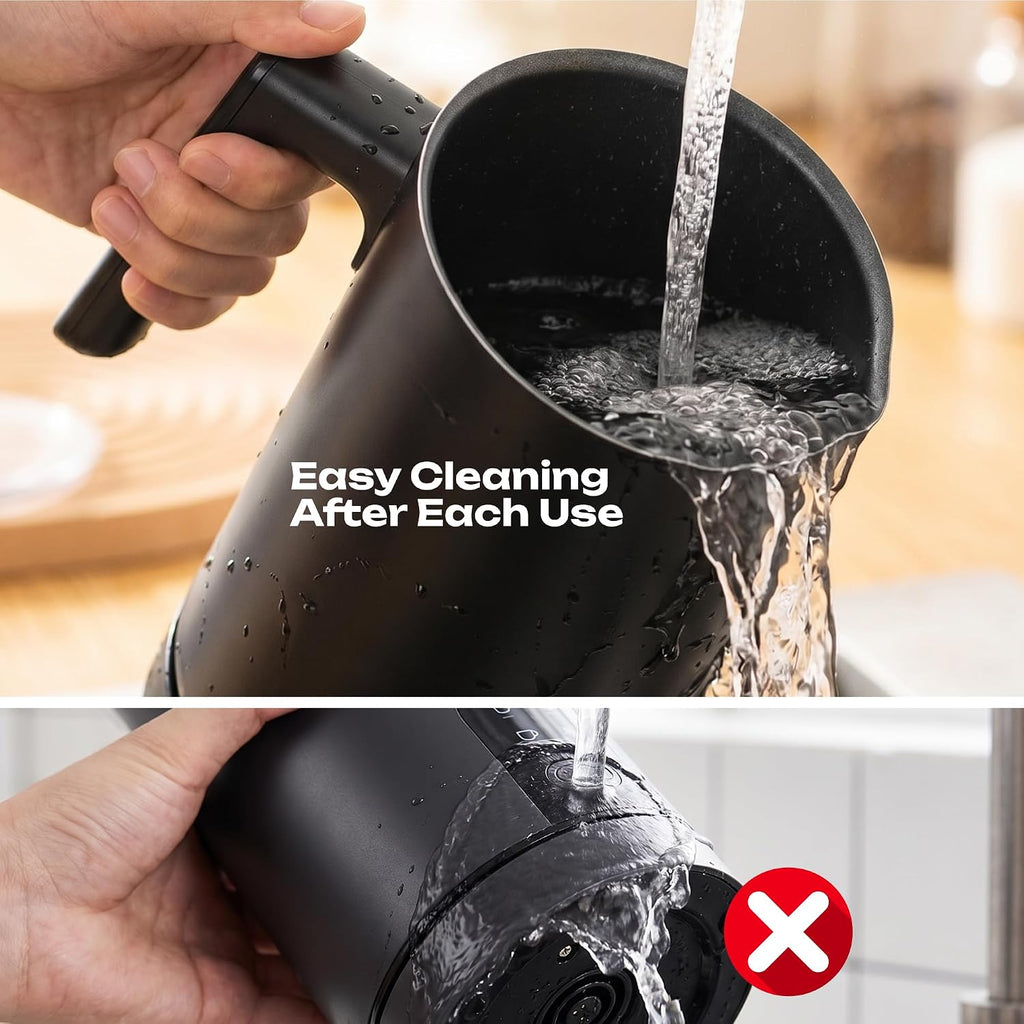 Milk Frother and Steamer Electric - 4 in 1 Cold Foam Maker Milk Warmer Machine for Hot Coffee Cappuccino Latte