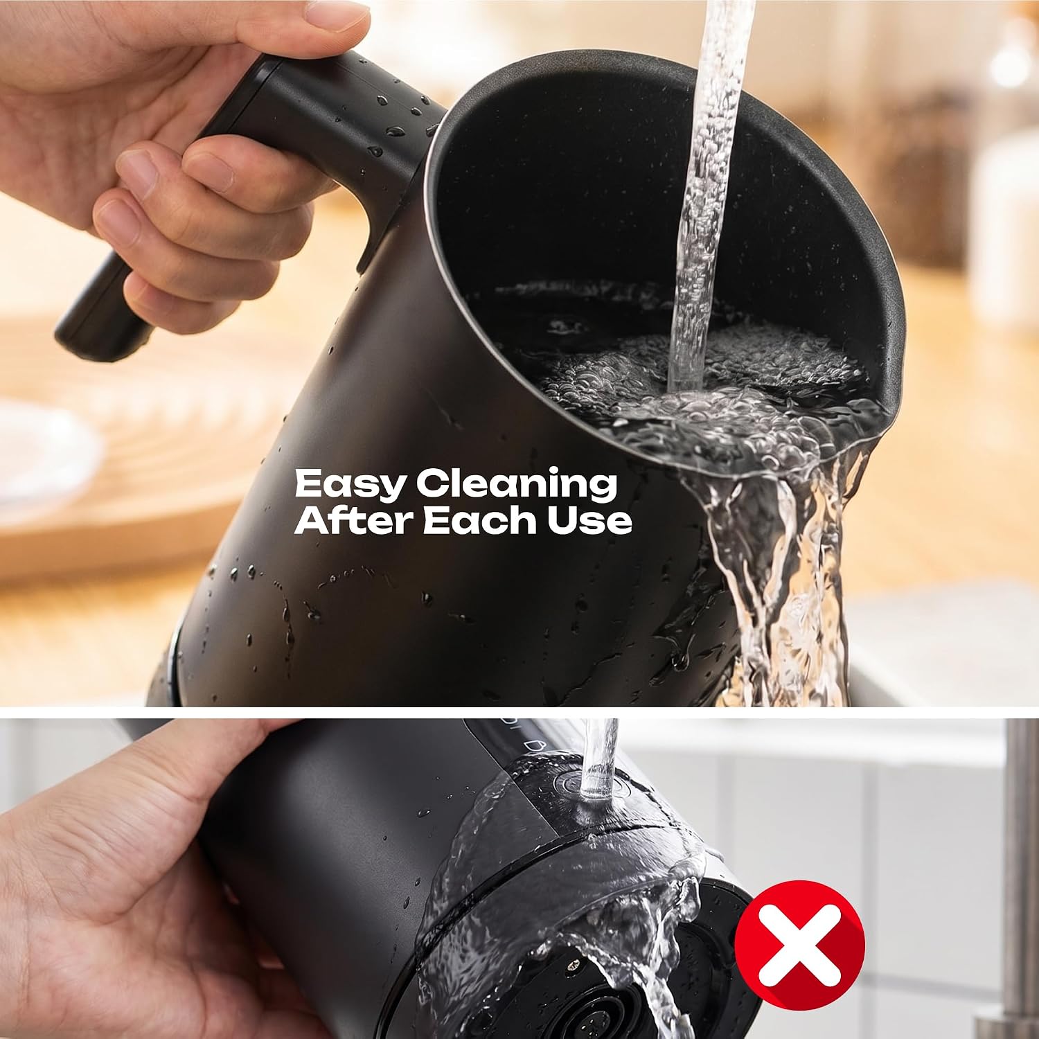 Milk Frother and Steamer Electric - 4 in 1 Cold Foam Maker Milk Warmer Machine for Hot Coffee Cappuccino Latte