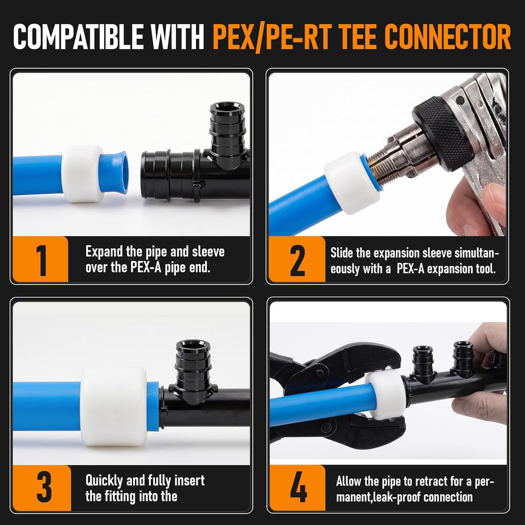 Pangda 2 Pack 6 Outlets Open Pex-a Expansion Poly PPSU Manifold 3/4 x 1/2"