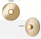 BR5WL Lighted Doorbell Button, 1-Pack, Brass