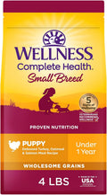 Complete Health Small Breed Puppy Dry Dog Food, Wholesome Grain Kibble, Natural, Turkey, Oatmeal, and Salmon Recipe