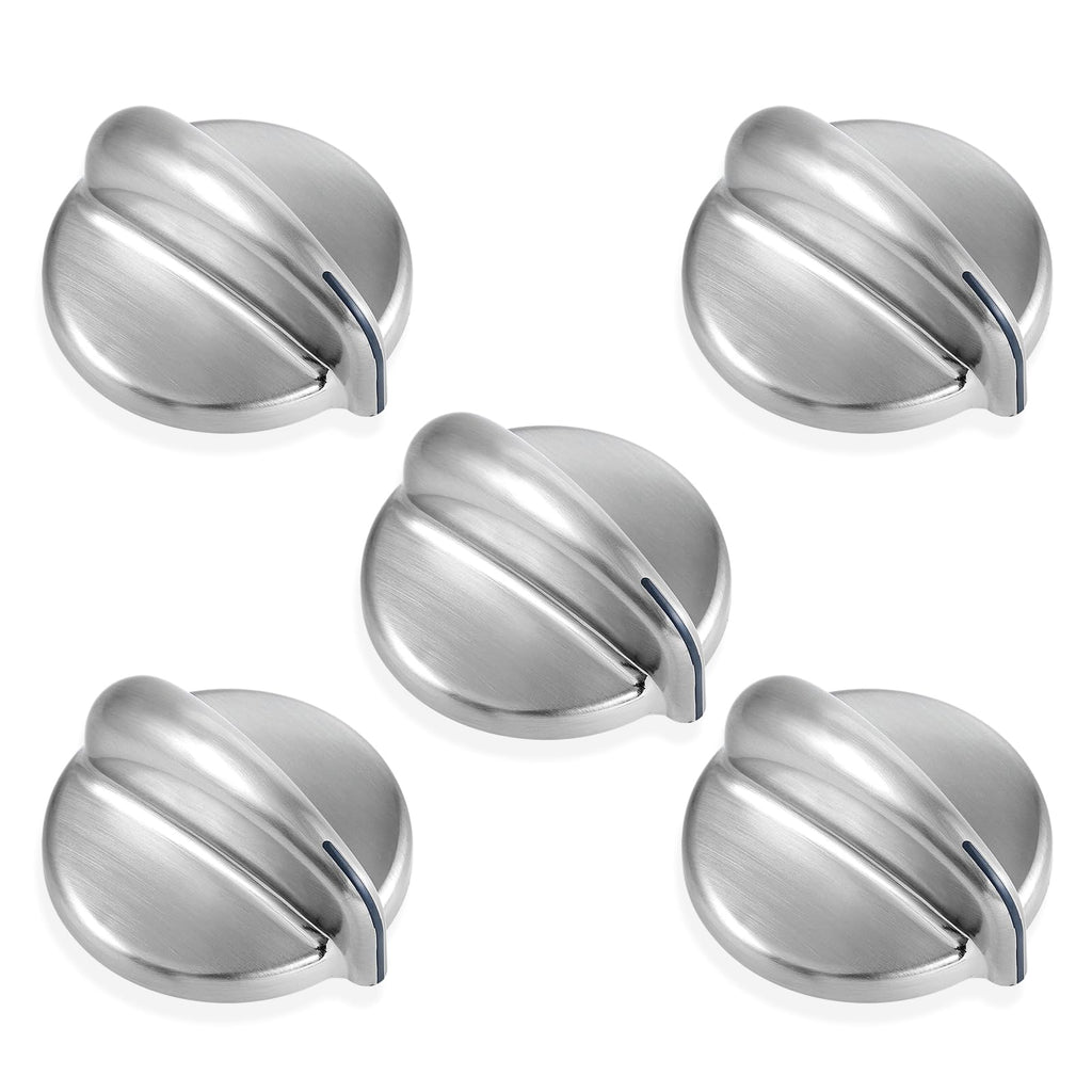 Allstare WB03X43926 Stove Knobs Replacement Parts for GE Range Parts Profile Stove Knobs 183D8269 KIP 5E87 GE Cooktop Knobs JGBP87SEM1SS PGB918SEM1SS Gas Range Burner Control Knob Oven Knobs 5 Pcs