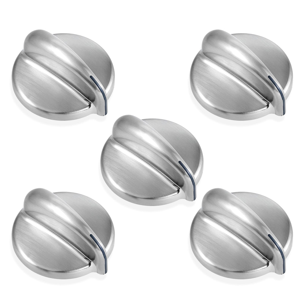Allstare WB03X43926 Stove Knobs Replacement Parts for GE Range Parts Profile Stove Knobs 183D8269 KIP 5E87 GE Cooktop Knobs JGBP87SEM1SS PGB918SEM1SS Gas Range Burner Control Knob Oven Knobs 5 Pcs
