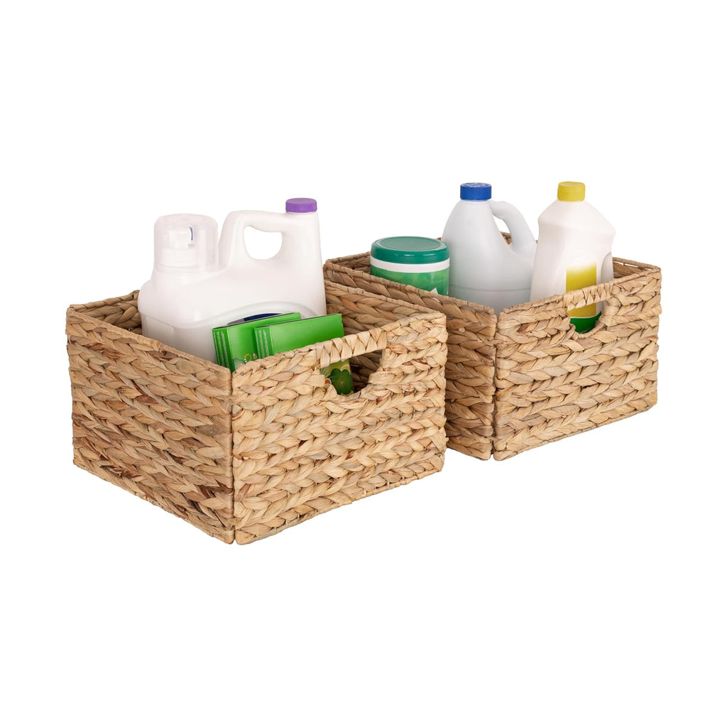 Premium Natural Handwoven Portable Laundry Bin Basket with Carrying Handles, Household Storage for Clothes, Linens