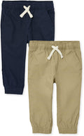 and Toddler Stretch Pull on Jogger Pants,multipacks