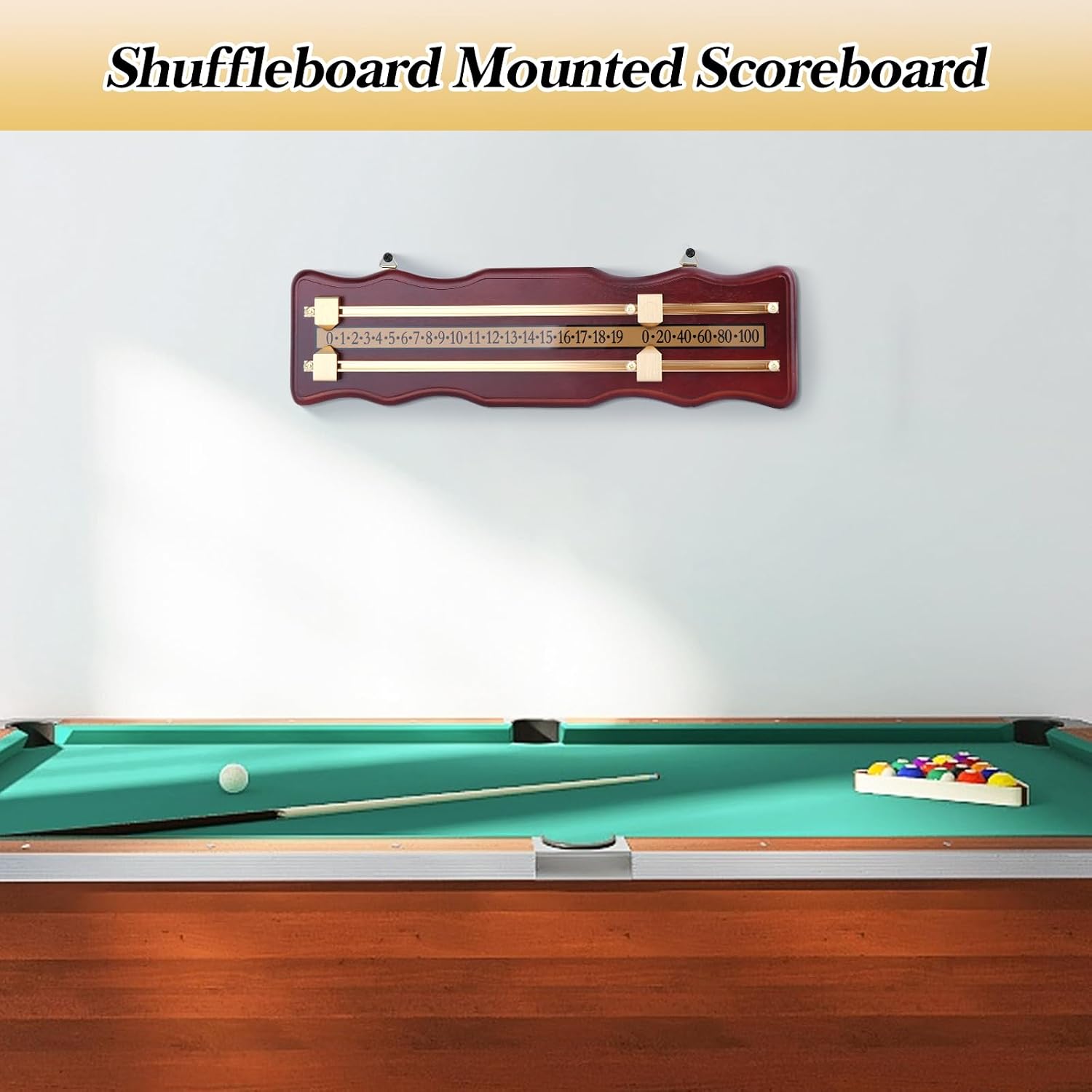 Snooker Billiard Score Board,Shuffleboard Scoreboard Referee Gear Scorer Board,Wooden Snooker Score Keeper Snooker