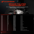 A-Premium Front Disc Brake Hardware Kit Compatible with BMW Models
