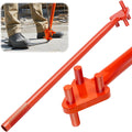 Manual Rebar Bender for Flat Steel and Steel Rod, Hand Operated Metal Bending Tool with Reverse Head, 5/8 Inch Capacity