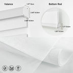 Motorized Zebra Blinds with Remote, Large Custom Size Smart Shades
