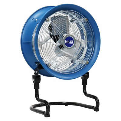 BLUE 20-Inch Floor Fan, 3-Speed Heavy-Duty Air Circulator