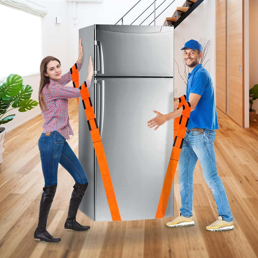 Moving Straps Upgrade Width, 2-Person Lifting and Moving System with Cotton Gloves, Lifting Wrist Straps for Moving