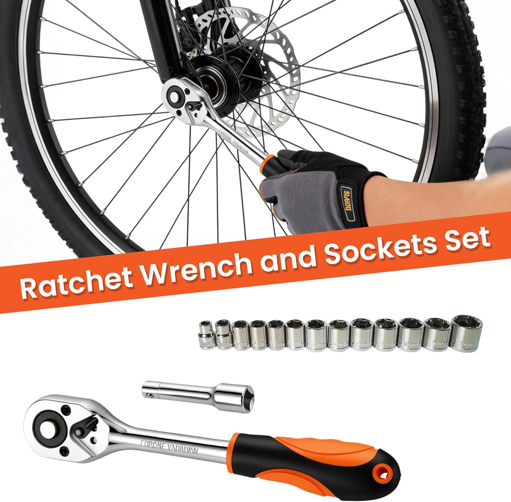Home Repair Tool Kit 141 Piece General Basic Tool Set for Men Women Mechanic's Tool Set for Home Car Dorm Screwdriver