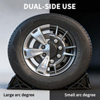 Rubber Wheel Chocks for RV Trailer Upgraded Deformable Design 4 Pc