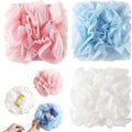 2 in 1 Loofah Sponges 3-Pack Dual-Sided Exfoliating Bath Sponges for Shower & Loofah Washcloth for Bar Soap Premium