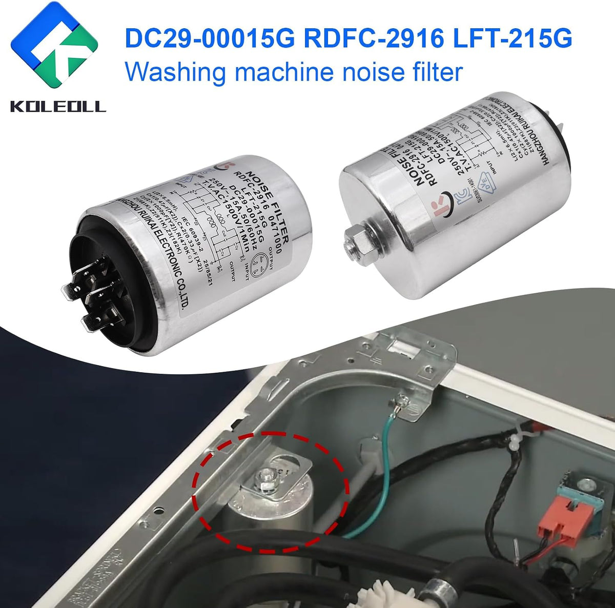 OEM DC29-00015G RDFC-2916 LFT-215G Washer Noise Filter