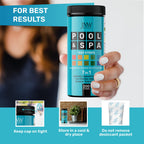 Pool Test Strips for Pools and Spas - 7 in 1 Water Test 200 Pack