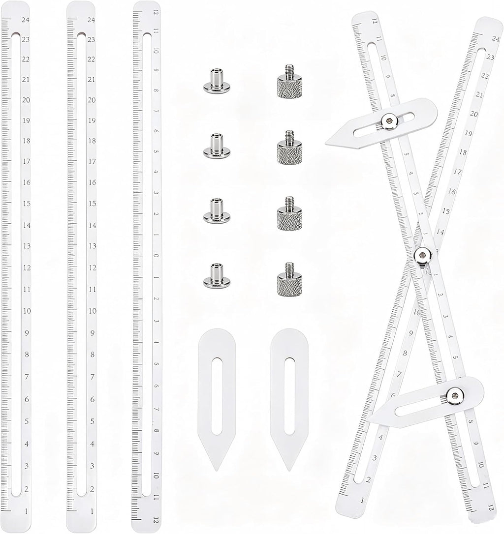 UNICRAFTALE Pottery Throwing Gauge Set White Height Ruler for Clay Craft