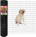 Black PVC Coated Welded Wire Fence 48" x 50' Roll, 2"x3" Mesh, 16 Gauge