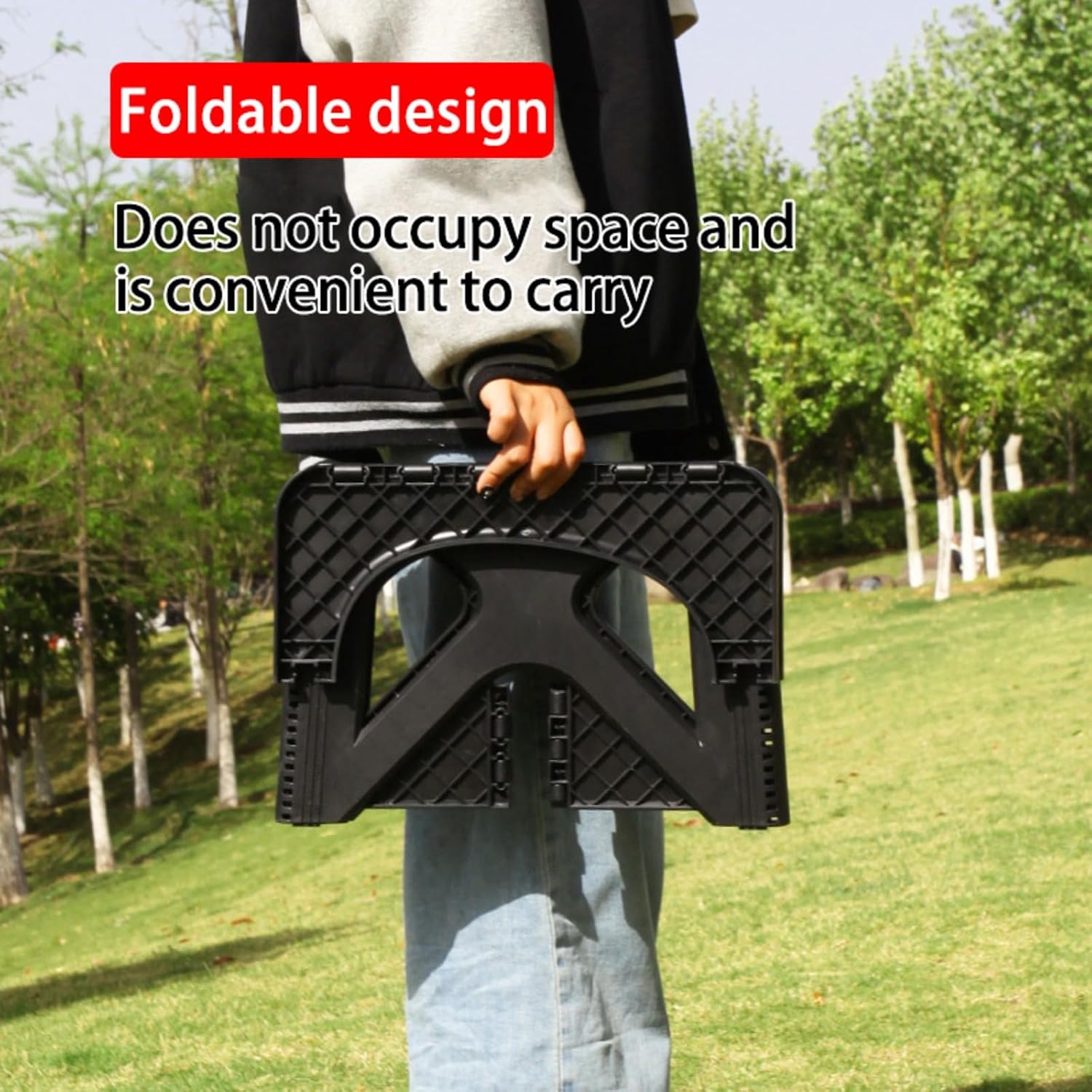Adult portable camping toilet with cover folding travel bedpan compact and portable for cars hiking beaches RVs
