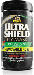UltraShield Fly Mask, Horse Size with Ears & Removable Nose