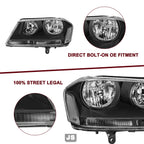 Halogen Headlight Assembly for 2008-2014 Dodge Avenger