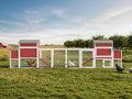 156" Mobile Chicken Coop with Wheels, Large Outdoor Hen House with Nesting Box, Run Ramp, and Pull-Out Tray for 4-8