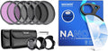 77mm ND Lens Filter Kit (UV, CPL, FLD, ND2, ND4, ND8, Lens Hood, Lens Cap) and 79mm Handheld Half Moon Kaleidoscope