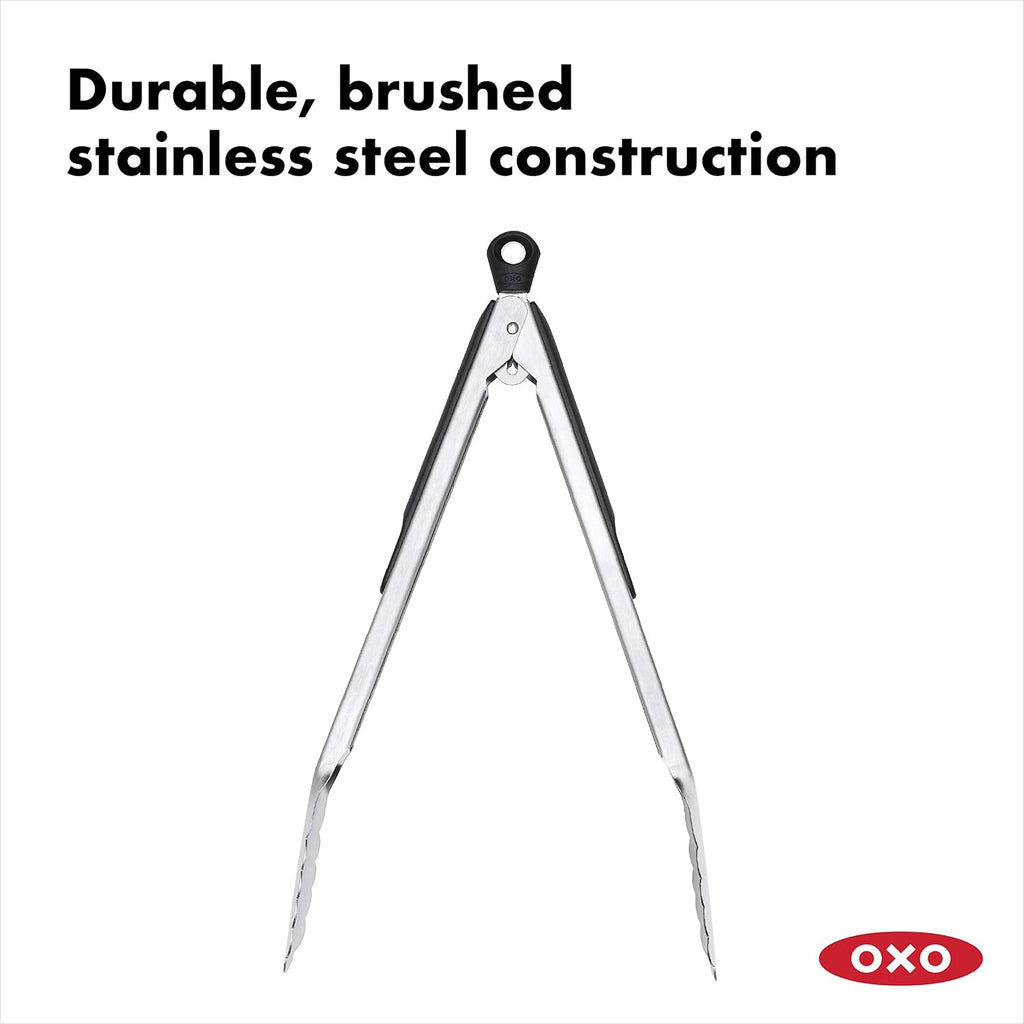 Good Grips Stainless Steel Locking Tongs for Cooking,12in