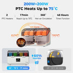 Official Creality Filament Dryer, Space Pi X4L Filament Storage Box | Dual Heating Chambers Dual 200W PTC Heats, Fast