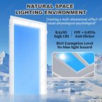 Smart Blue Sky Light, False Window Light Panel with Remote Control, Artificial Skylight with Adjustable Brightness