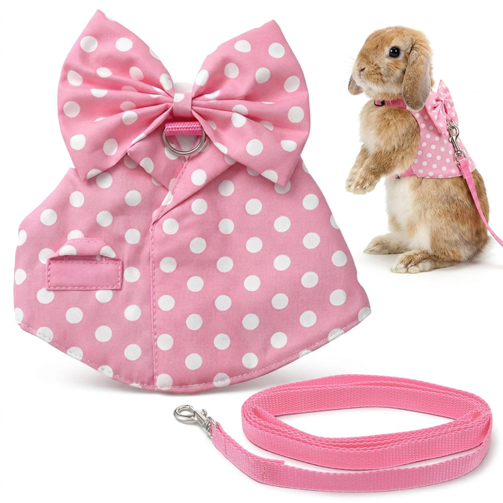 Rabbit Clothes Soft Rabbit Leash and Harness Set Adjustable