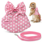 Rabbit Clothes Soft Rabbit Leash and Harness Set Adjustable