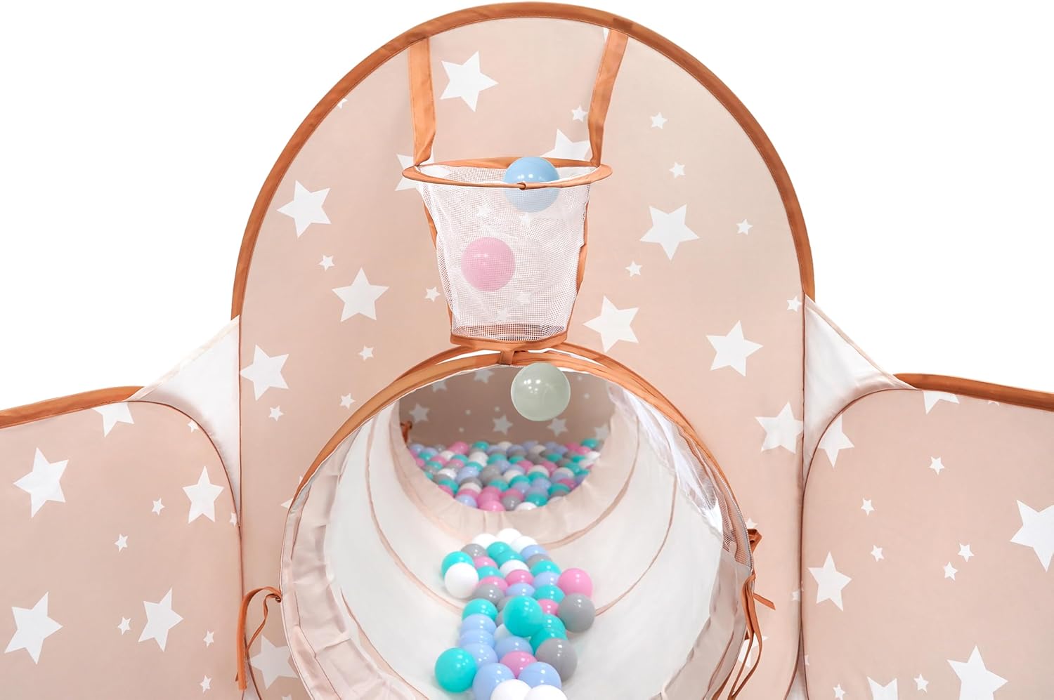 3 in 1 Pop Up Kids Play Tent with Ball Pit Indoor/Outdoor Playhouse | Baby Ball Pit tunnel toys for toddlers 1-3