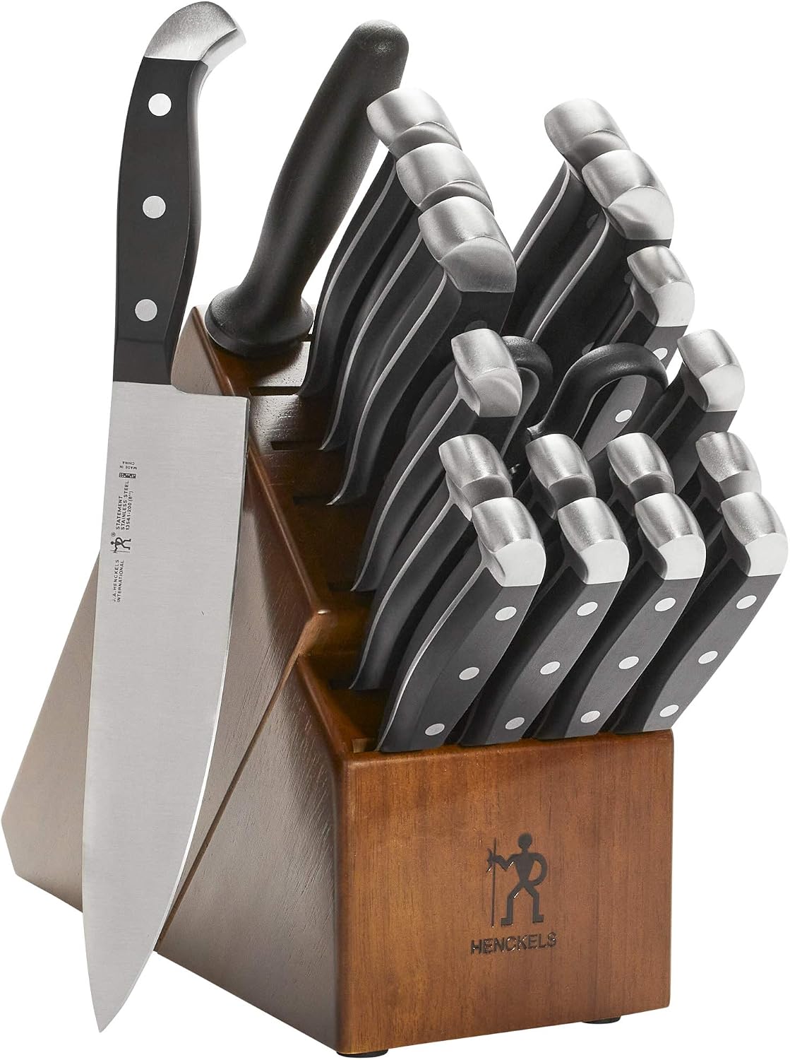 Statement 20 pc Knife Set, Razor-Sharp, German Engineered, Brown
