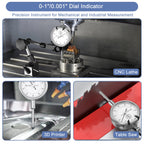 Precision Dial Indicator 0-1", Resolution: 0.001", with Case