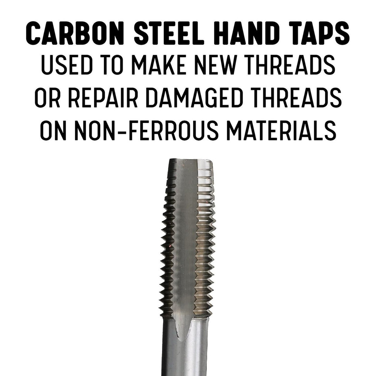 Drill America m12 x 1.75 Carbon Steel 4 Flute Plug Tap, DWT Series