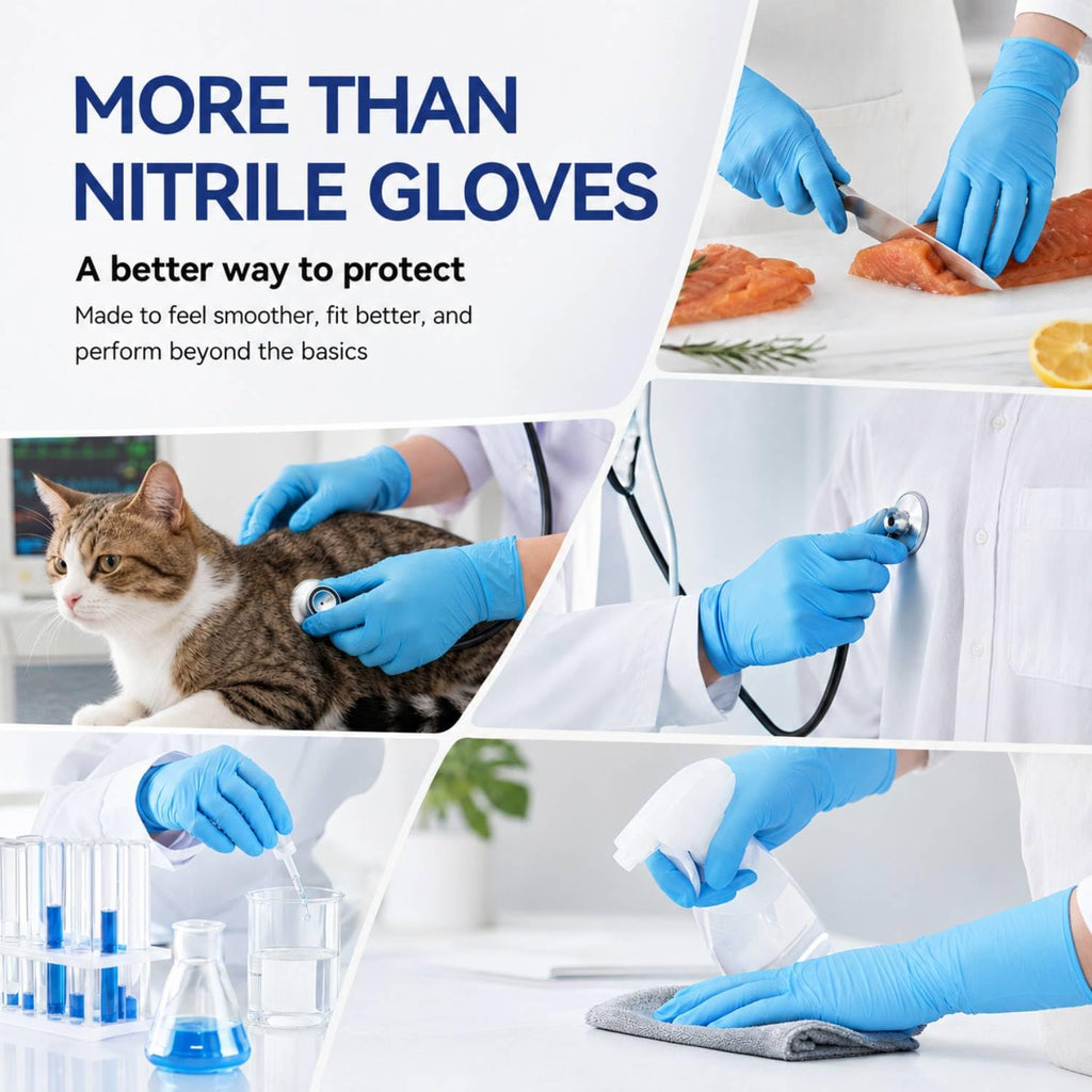 Nitrile Gloves 5 mil Disposable Soft Comfortable Fit Gloves