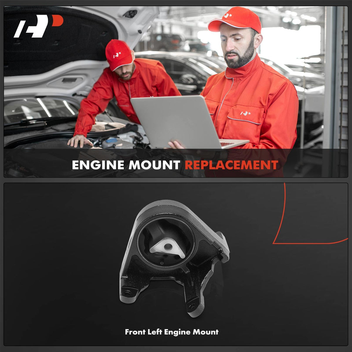 A-Premium Front Left Engine Motor Mount Compatible with Jeep Liberty 02-05
